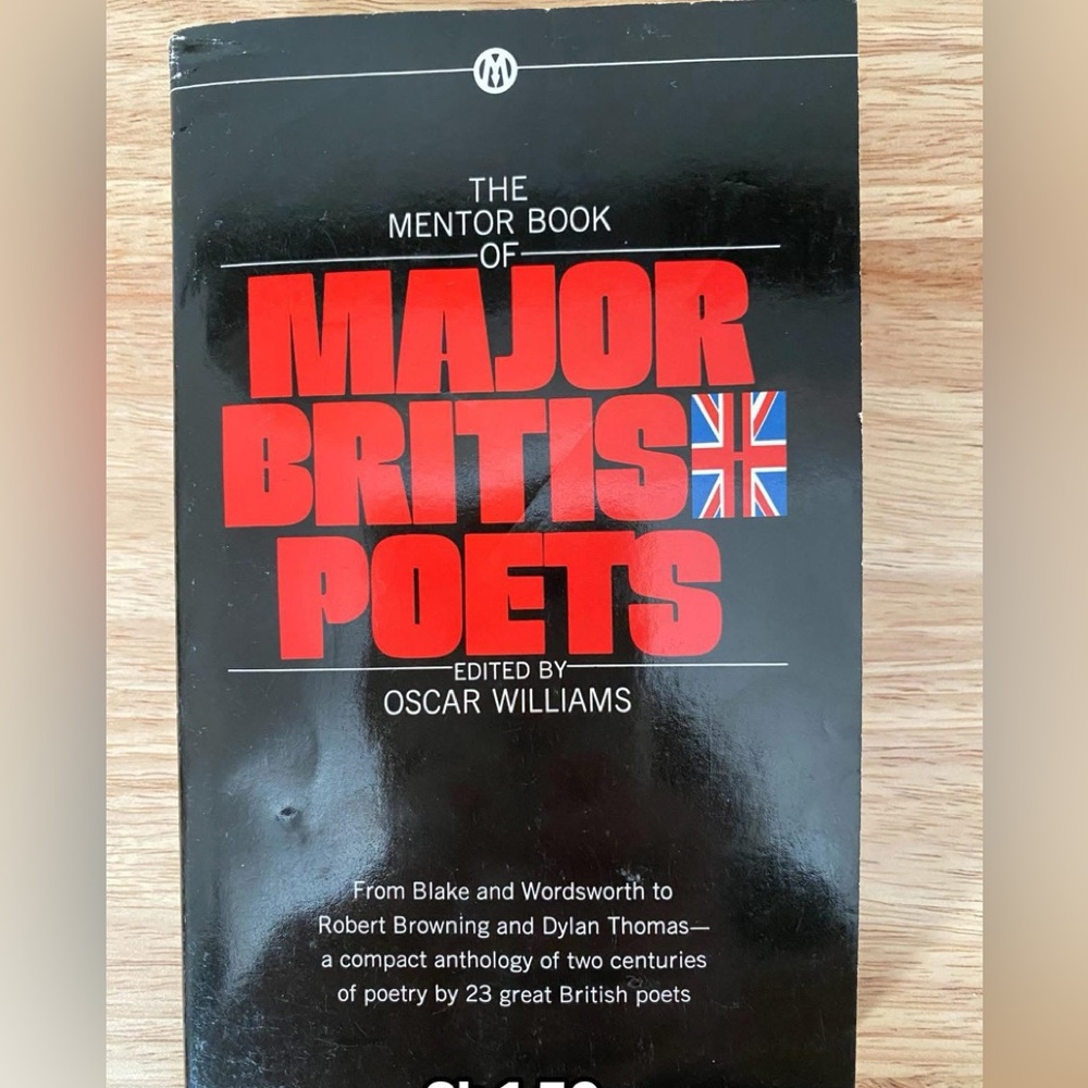 The Mentor Book of Major British Poets - Red & Black Cover